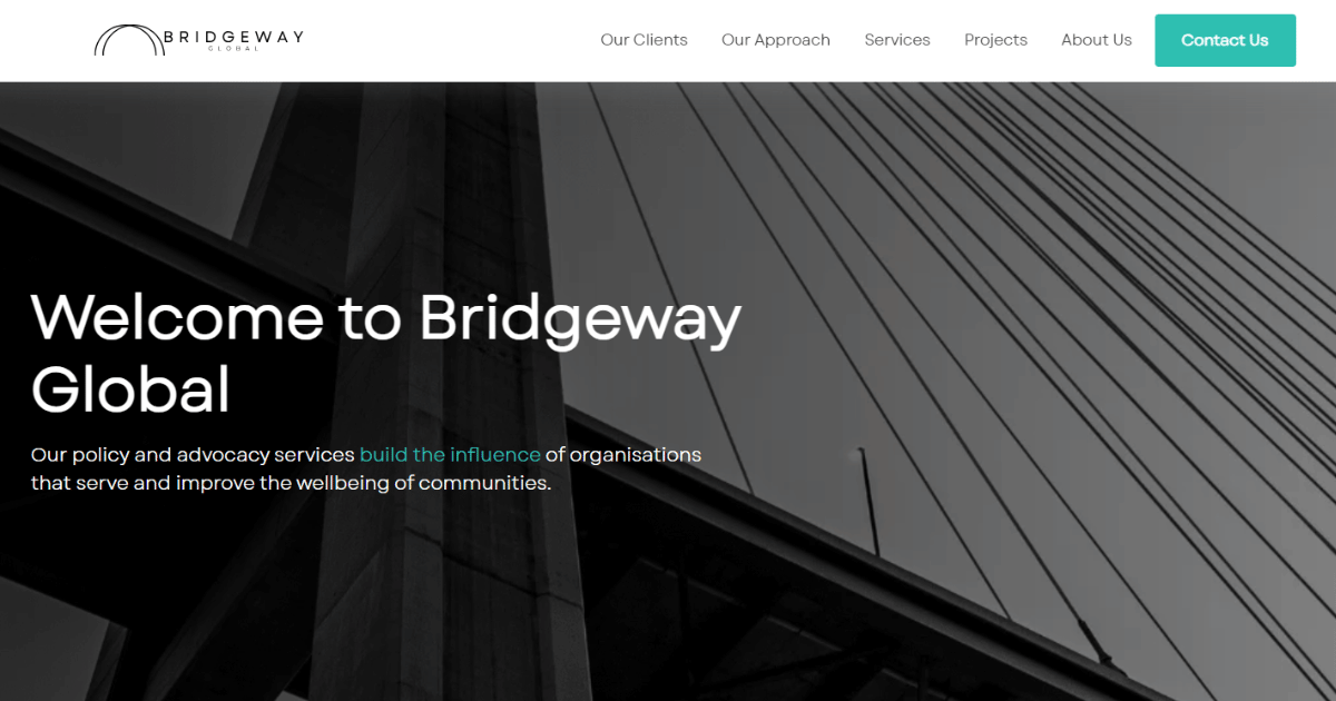 Bridgeway Global Project Banner